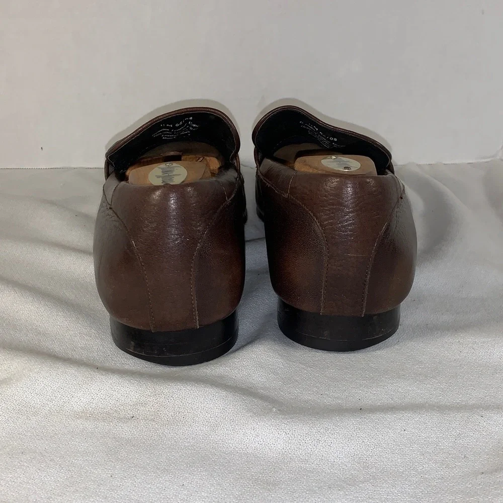 Banana Republic Men’s Dark Brown Leather Penny Loafers